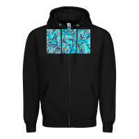 Black humpback whale  cup Zipper Hoodie - BarkalooDesign
