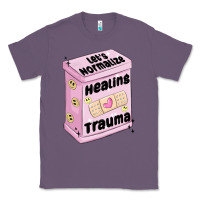 Lavender let's normalize healing trauma Classic Tee - MaliasSmallBusiness