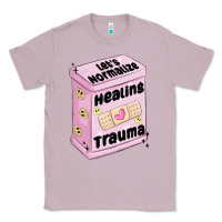 Lilac let's normalize healing trauma Classic Tee - MaliasSmallBusiness