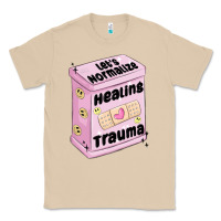 Mushroom let's normalize healing trauma Classic Tee - MaliasSmallBusiness