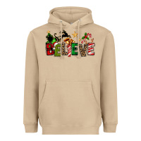 Mushroom christmas believe Heavyweight Hoodie - texasbilliewilder