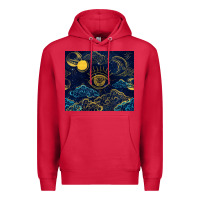 Cardinal evil eye moon Premium Hoodie - TumblerDesignByShophia