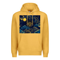 Mustard evil eye moon Premium Hoodie - TumblerDesignByShophia