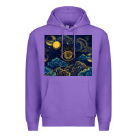 Purple evil eye moon Premium Hoodie - TumblerDesignByShophia