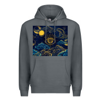 Rock evil eye moon Premium Hoodie - TumblerDesignByShophia