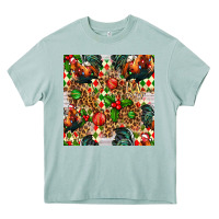 Arona christmas leopard chicken Heavy Core Tee - FaDigitalArtStudio