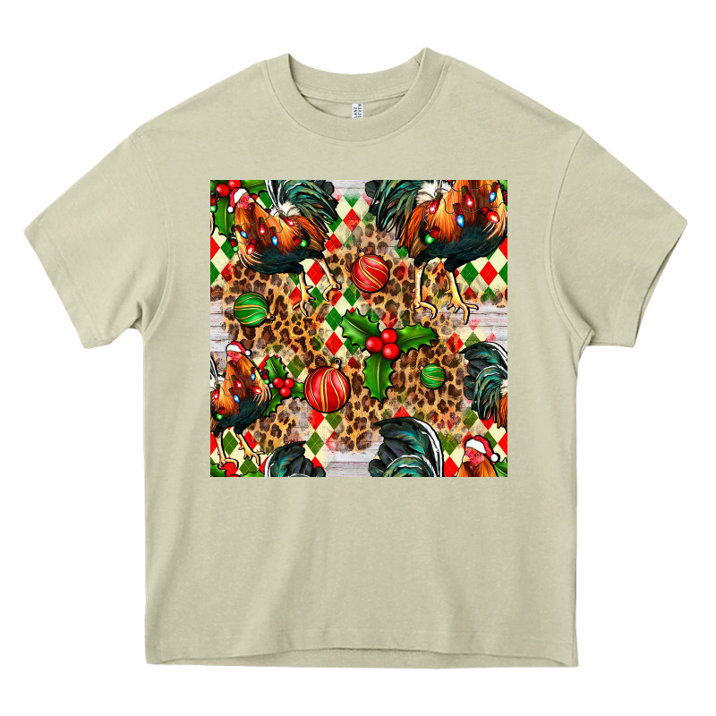 Christmas Leopard Chicken Heavy Core Tee by FaDigitalArtStudio | Teevron