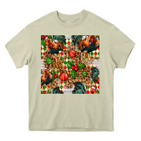 Mossy christmas leopard chicken Heavy Core Tee - FaDigitalArtStudio