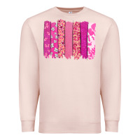 Pale Pink Cancer brushstroke Cancer Awareness Premium Sweatshirt - HowdyJamesFarm