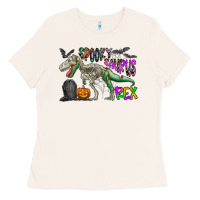 Bone spooky saurus rex Ladies Tee - CowhideDigitalArt
