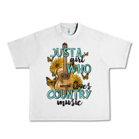 Just A Girl Who Loves Country Music Urban Heavy Tee | Teevron