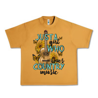 Peanut Butter just a girl who loves country music Urban Heavy Tee - MaliasSmallBusiness