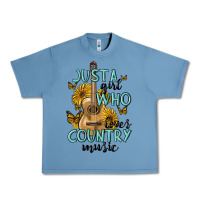 Pebble Blue just a girl who loves country music Urban Heavy Tee - MaliasSmallBusiness