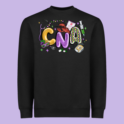 Cna Mardi Gras Heavyweight Sweatshirt Designed By Maliassmallbusiness