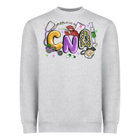Heather Grey cna mardi gras Heavyweight Sweatshirt - MaliasSmallBusiness