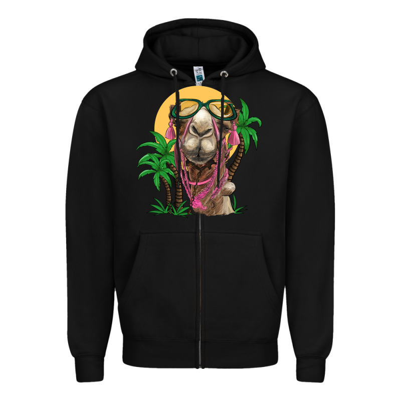 Camel With Oasis Zipper Hoodie by BarkalooDesign | Teevron