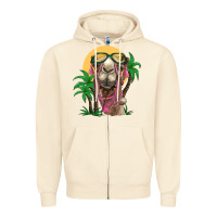 Sandshell camel with oasis Zipper Hoodie - BarkalooDesign