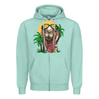 Seafoam camel with oasis Zipper Hoodie - BarkalooDesign