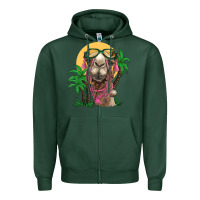 Sports Green camel with oasis Zipper Hoodie - BarkalooDesign