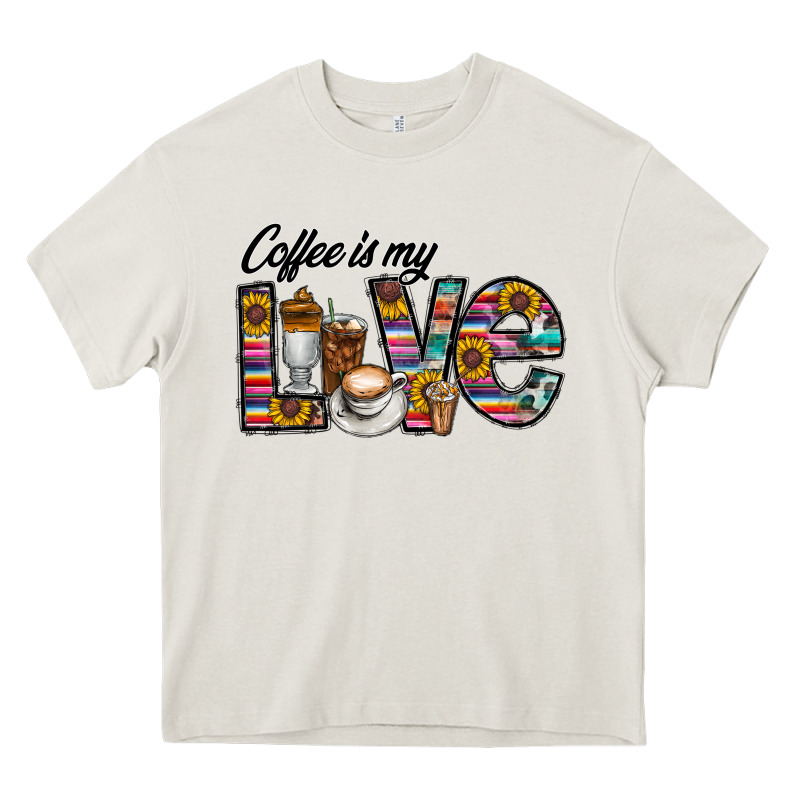 Coffee İs Mt Love Heavy Core Tee by CowhideDigitalArt | Teevron