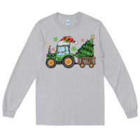 Moon Dust christmas tractor Long Sleeve Tee - MaliasSmallBusiness