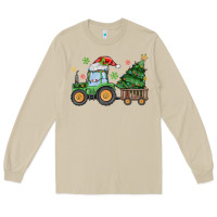 Mushroom christmas tractor Long Sleeve Tee - MaliasSmallBusiness