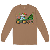 Toasted Coconut christmas tractor Long Sleeve Tee - MaliasSmallBusiness