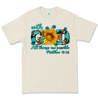 Bone with god all things are possible sunflower Premium Tee - AdoDesignShop