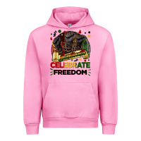Fuchsia Pink Juneteenth celebrate freedom Urban Hoodie - FaDigitalArtStudio