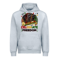 Heather Grey Juneteenth celebrate freedom Urban Hoodie - FaDigitalArtStudio