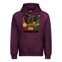 Mauve Wine Juneteenth celebrate freedom Urban Hoodie - FaDigitalArtStudio