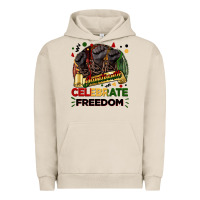 Pigment French Oak Juneteenth celebrate freedom Urban Hoodie - FaDigitalArtStudio