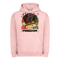 Pigment Salmon Juneteenth celebrate freedom Urban Hoodie - FaDigitalArtStudio