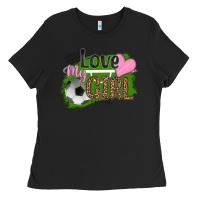 Black love my girl soccer Ladies Tee - HRA Design Shop