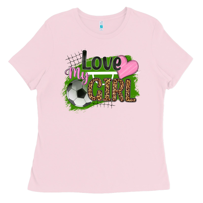 Love My Girl Soccer Ladies Tee by HRA Design Shop | Teevron