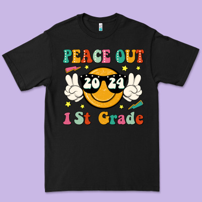 Peace Out 2024 1st Grade Premium Tee Designed By Jahusdesignshop