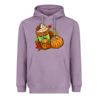 Lavender Fall pumpkin coffee Heavyweight Hoodie - NancyCooperArtShop