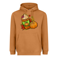 Meerkat Fall pumpkin coffee Heavyweight Hoodie - NancyCooperArtShop