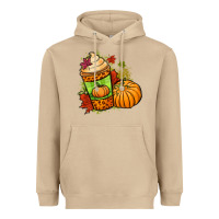 Mushroom Fall pumpkin coffee Heavyweight Hoodie - NancyCooperArtShop