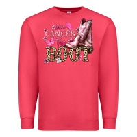 Cardinal Give Cancer the boot Cancer Awareness Premium Sweatshirt - HowdyJamesFarm