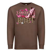 Chestnut Give Cancer the boot Cancer Awareness Premium Sweatshirt - HowdyJamesFarm