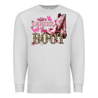 Dove Grey Give Cancer the boot Cancer Awareness Premium Sweatshirt - HowdyJamesFarm