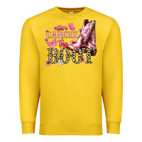Lemon Give Cancer the boot Cancer Awareness Premium Sweatshirt - HowdyJamesFarm