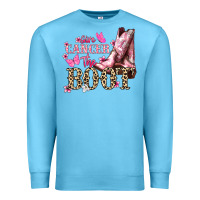 Give Cancer The Boot Cancer Awareness Premium Sweatshirt | Teevron