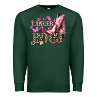 Sports Green Give Cancer the boot Cancer Awareness Premium Sweatshirt - HowdyJamesFarm