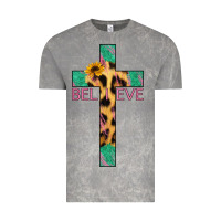Cloud Rock Believe Cross Vintage Tee - Jasminsmagicworld