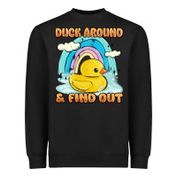 Black duck around and find out Heavyweight Sweatshirt - MaliasSmallBusiness