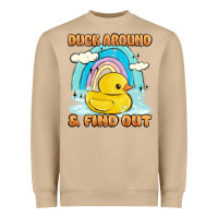 Mushroom duck around and find out Heavyweight Sweatshirt - MaliasSmallBusiness