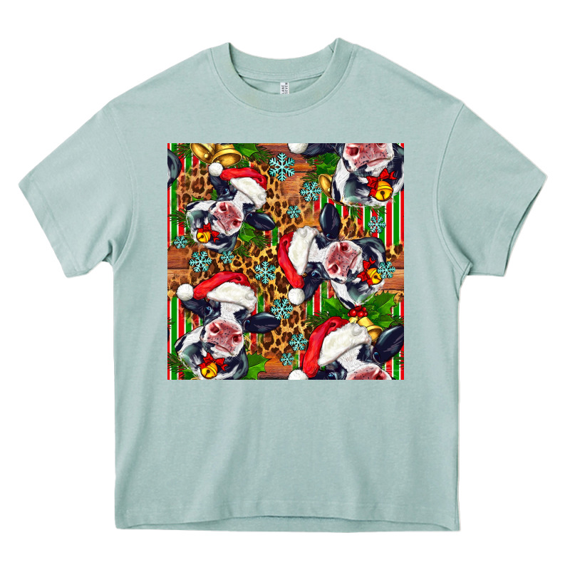 Christmas Leopard Cow Heavy Core Tee by FaDigitalArtStudio | Teevron