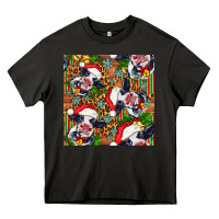Asphalt christmas leopard cow Heavy Core Tee - FaDigitalArtStudio
